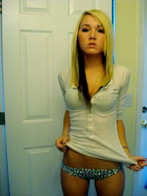 Superb lesbian blonde in