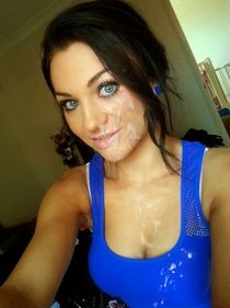 Sweet teen girl toys her