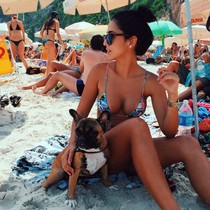 Mature woman spreading her